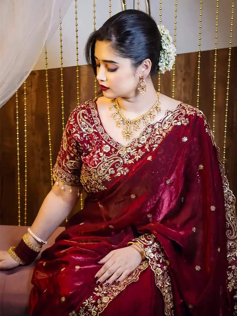 Soft Fandy Satin Saree