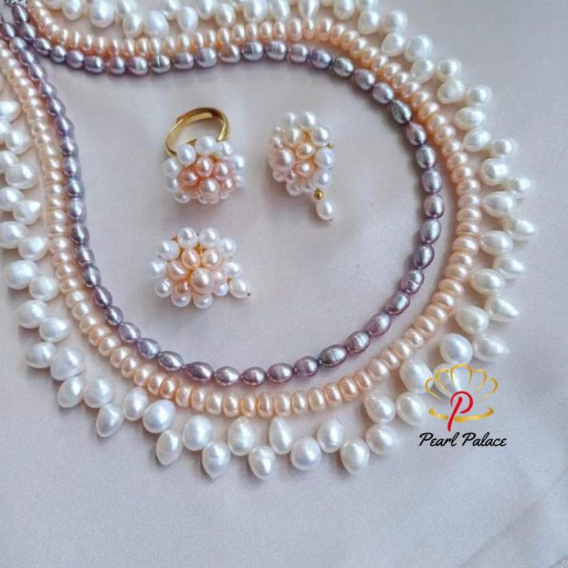 Trio Harmony_ Freshwater Pearl Jewelry Set — 2