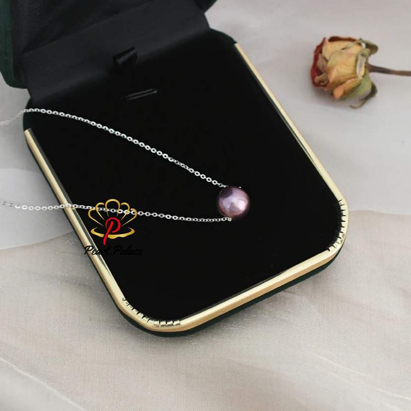 Natural Freshwater Pearl Necklace 925 Sterling Silver Jewelry for Girls Women — 2