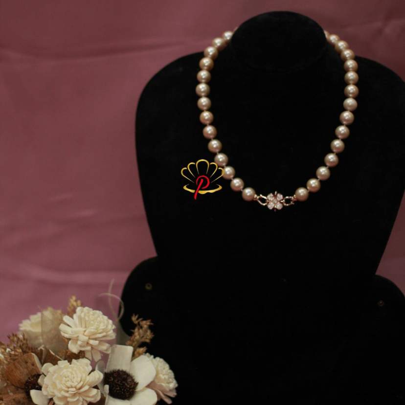 Pink South Sea Pearl Necklace (12-14mm) — 2