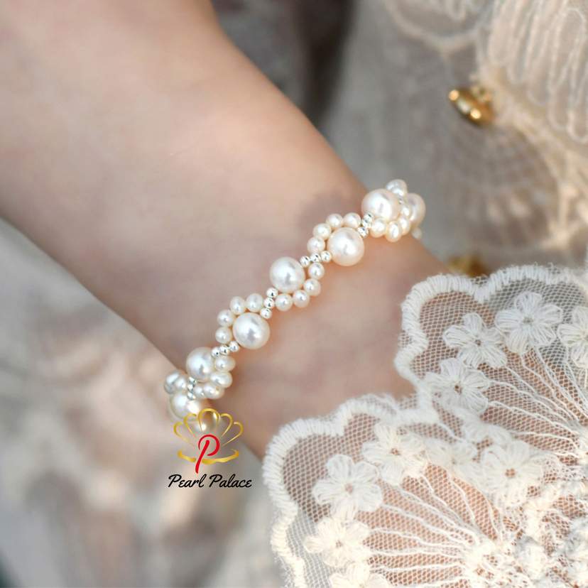 Natural Freshwater Pearl Cat_s Claw Braided Bracelet 925 Sterling Silver for Women Gift — 2