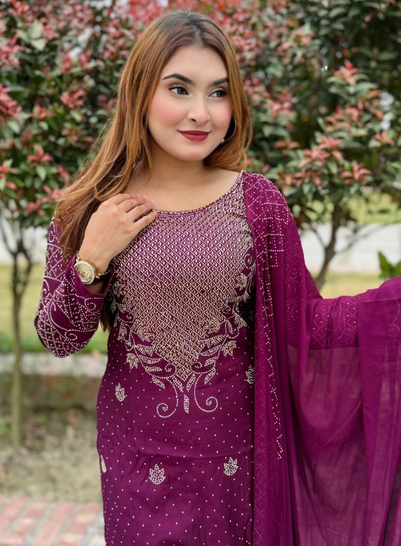 Real Nc Stone Party Wear Dresses