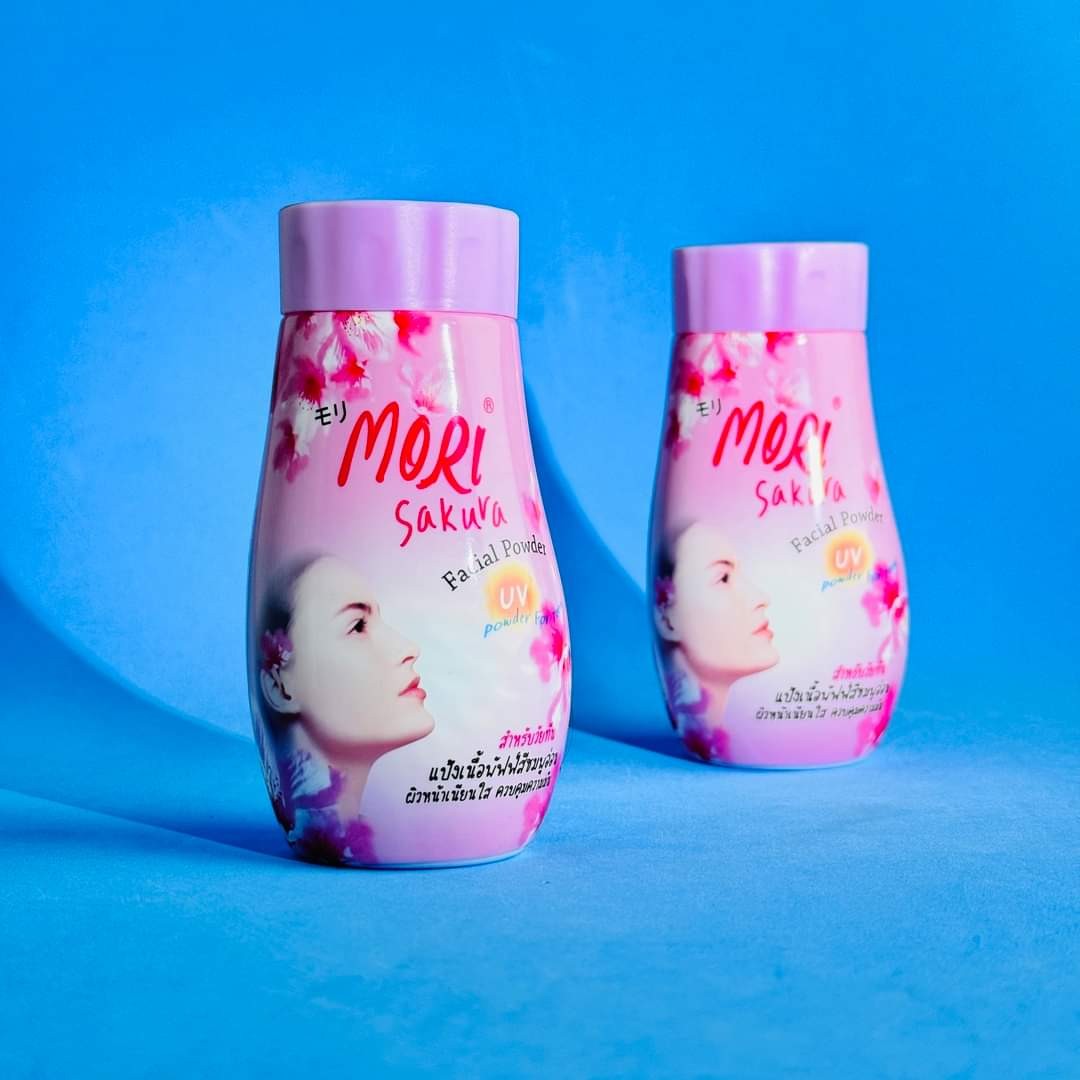 MORI SAKURA FACIAL POWDER PINK  With UV Protection.