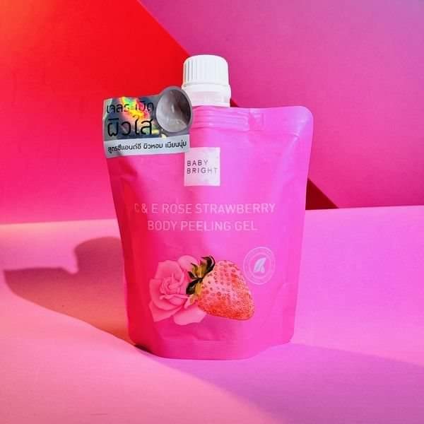 C & E ROSE STRAWBERRY FACE/BODY PEELING GEL (200ml)