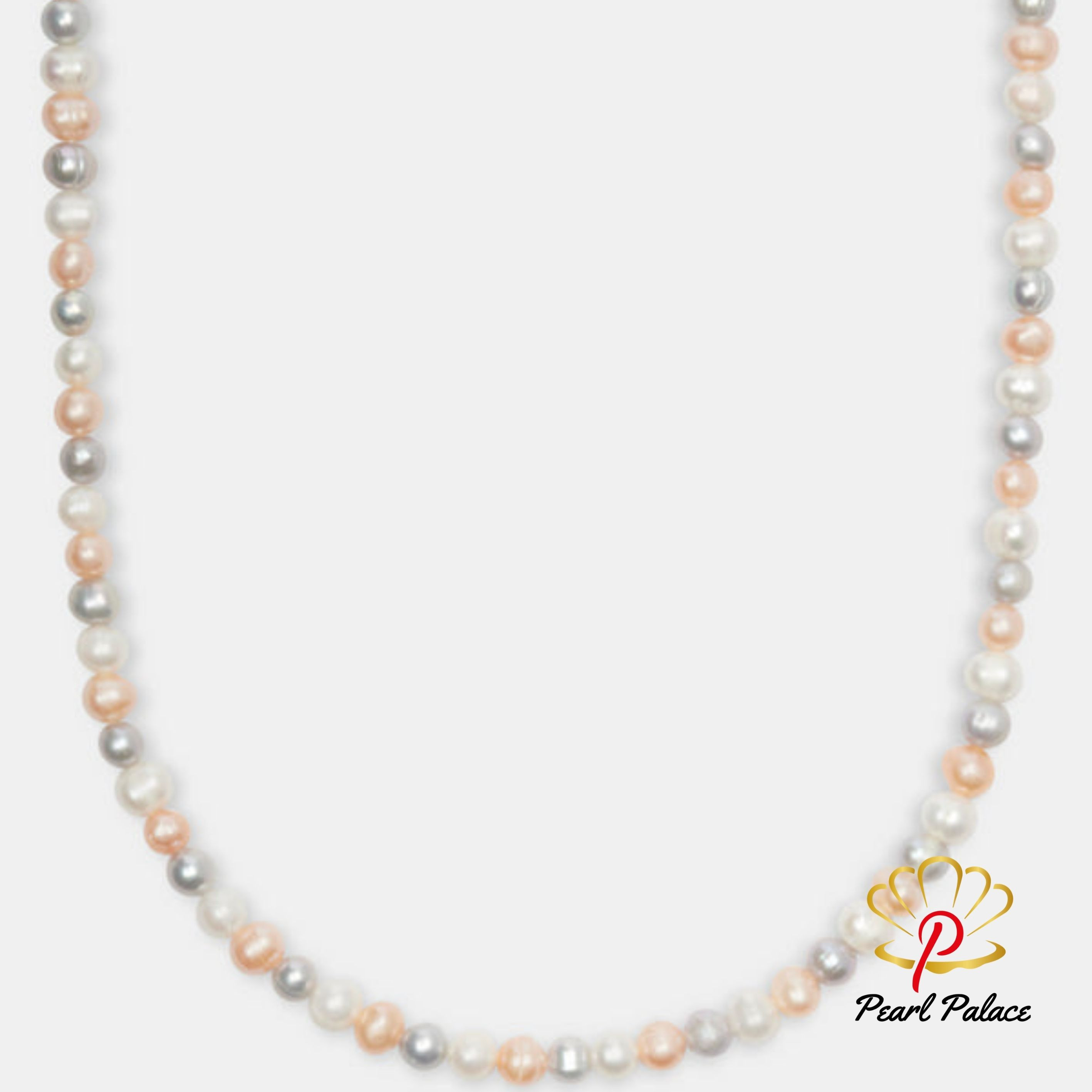 Multi Colour Freshwater Pearl Necklace - White