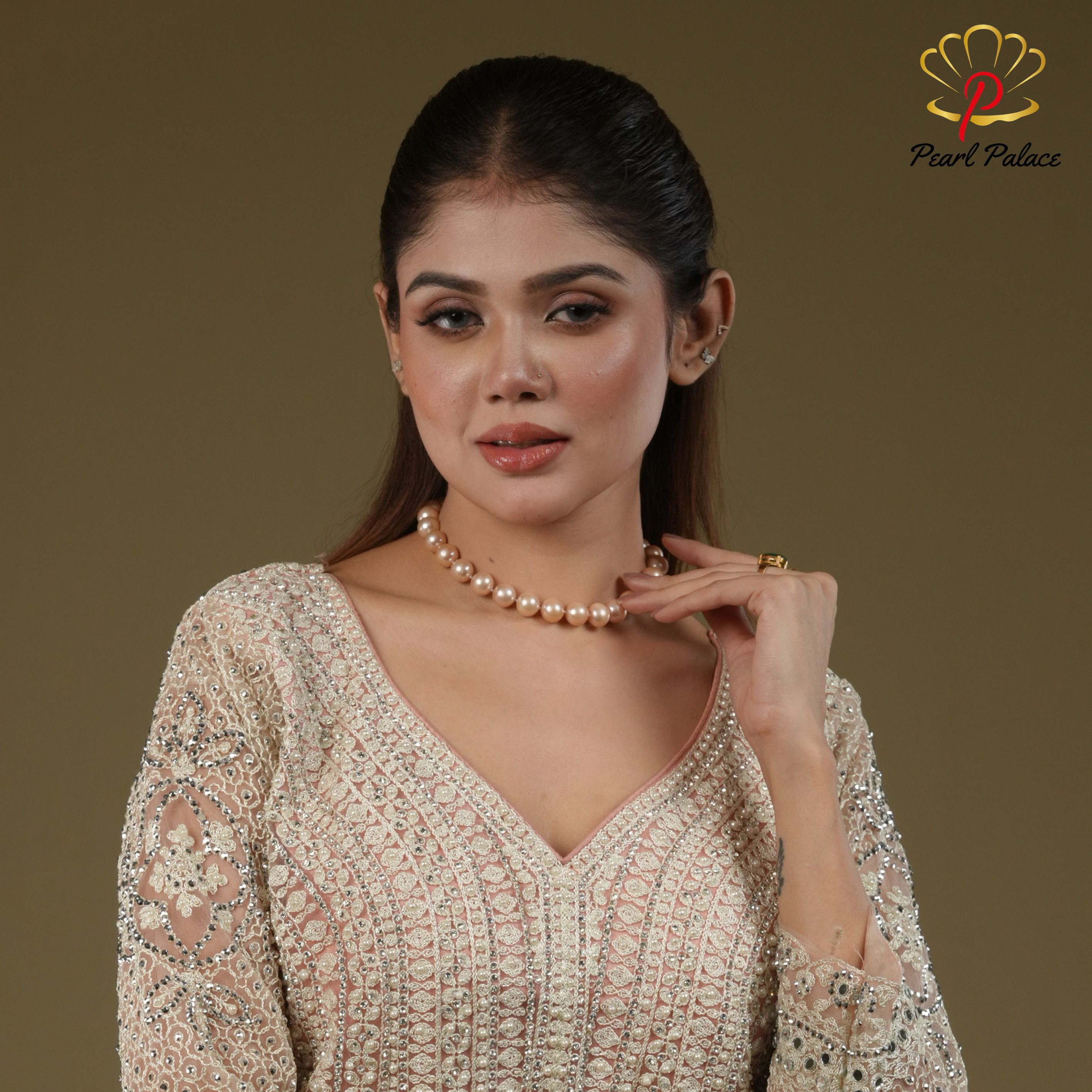 Pink South Sea Pearl Necklace (12-14mm)