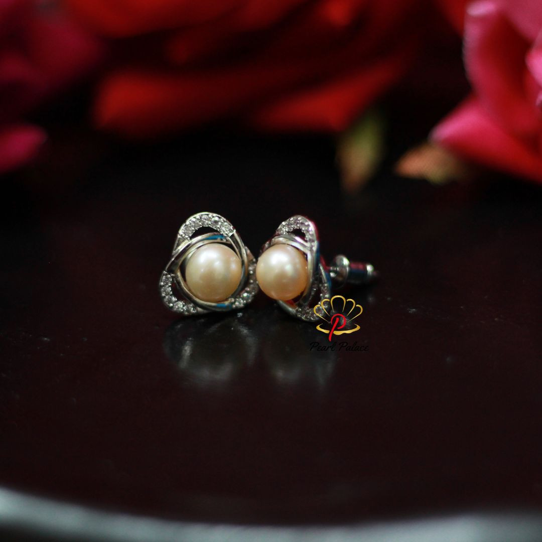 Radiant White Pearl Earrings