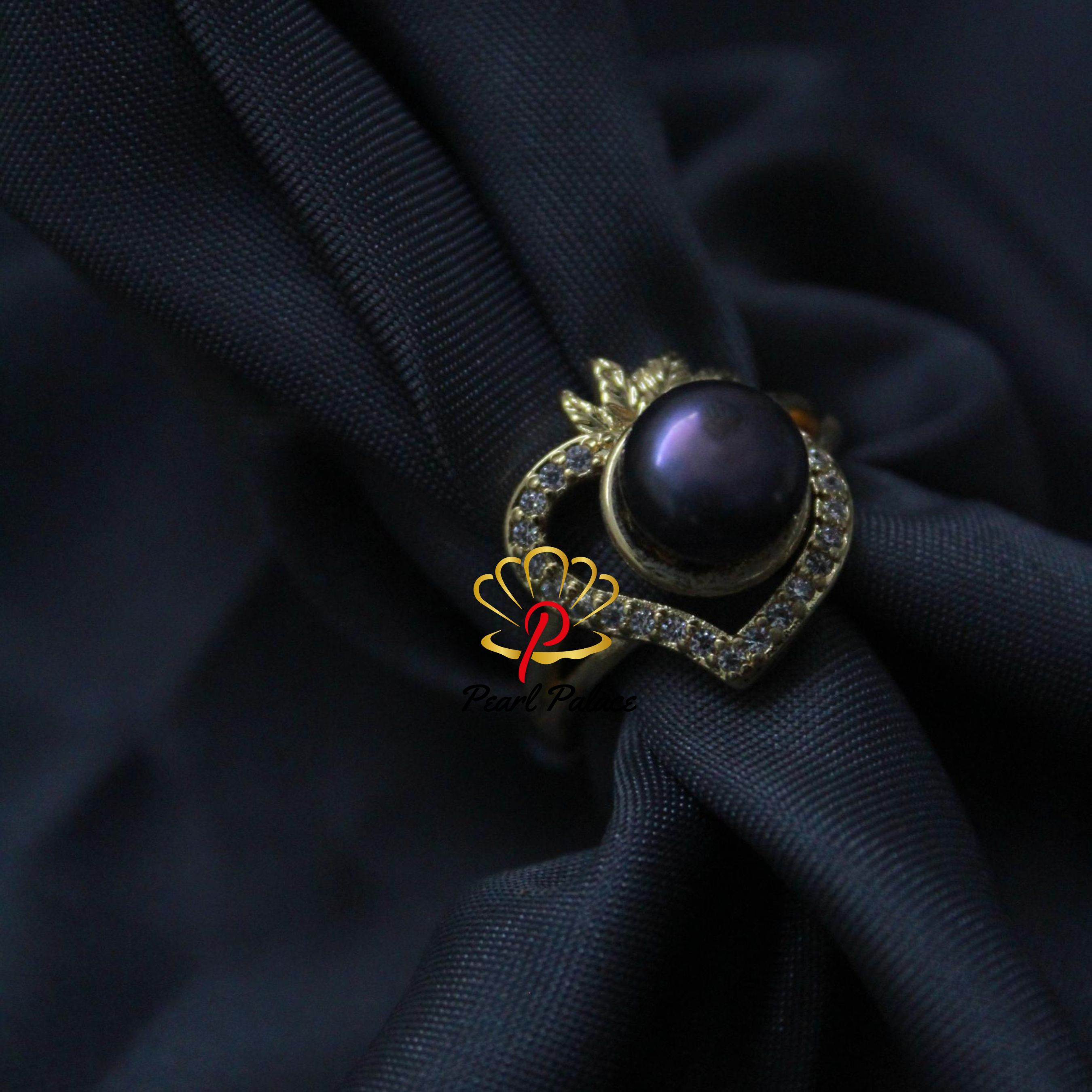 Celestial Pearl Arc ring