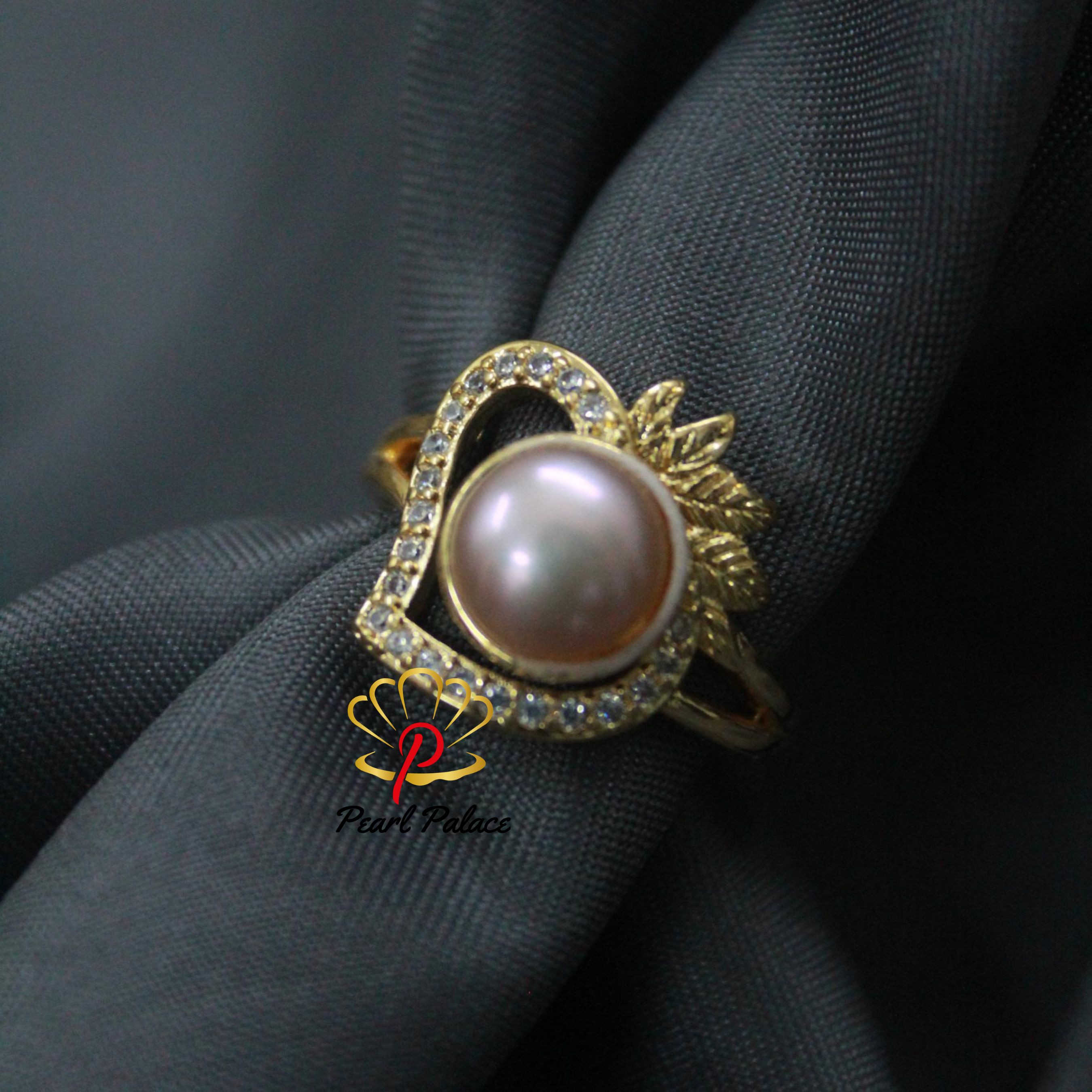 Lustrous Loop Pearl Ring