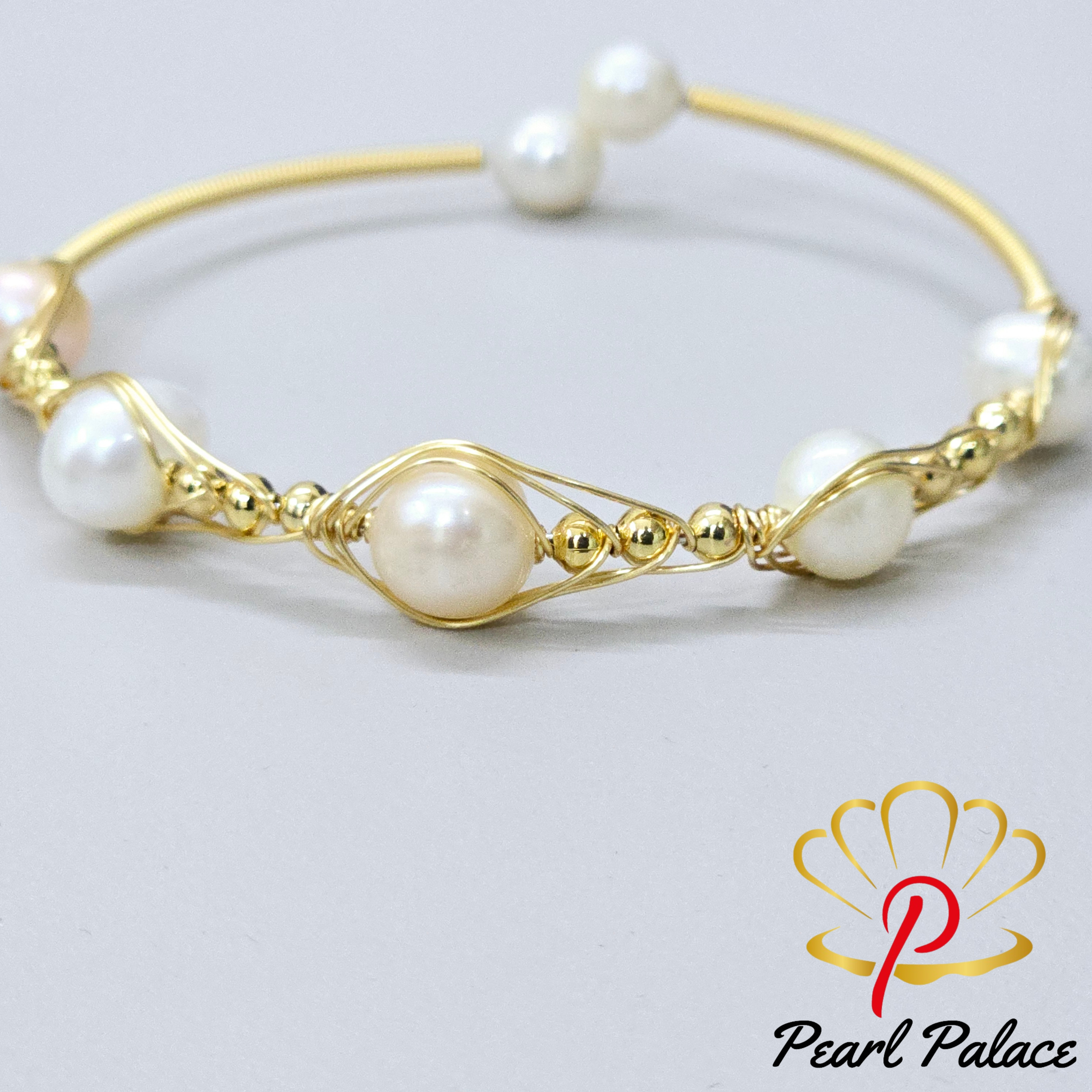 Aurora Pearl Charm Adjustable Bracelet