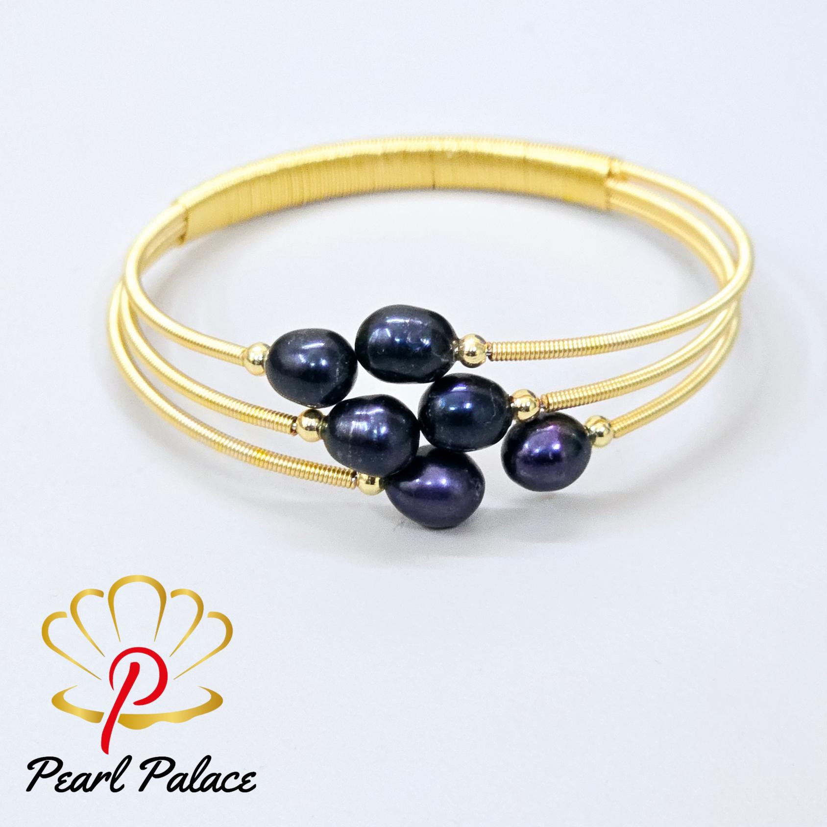 Exquisite Pearl Bracelet – 14k Gold Plated and Adjustable Design