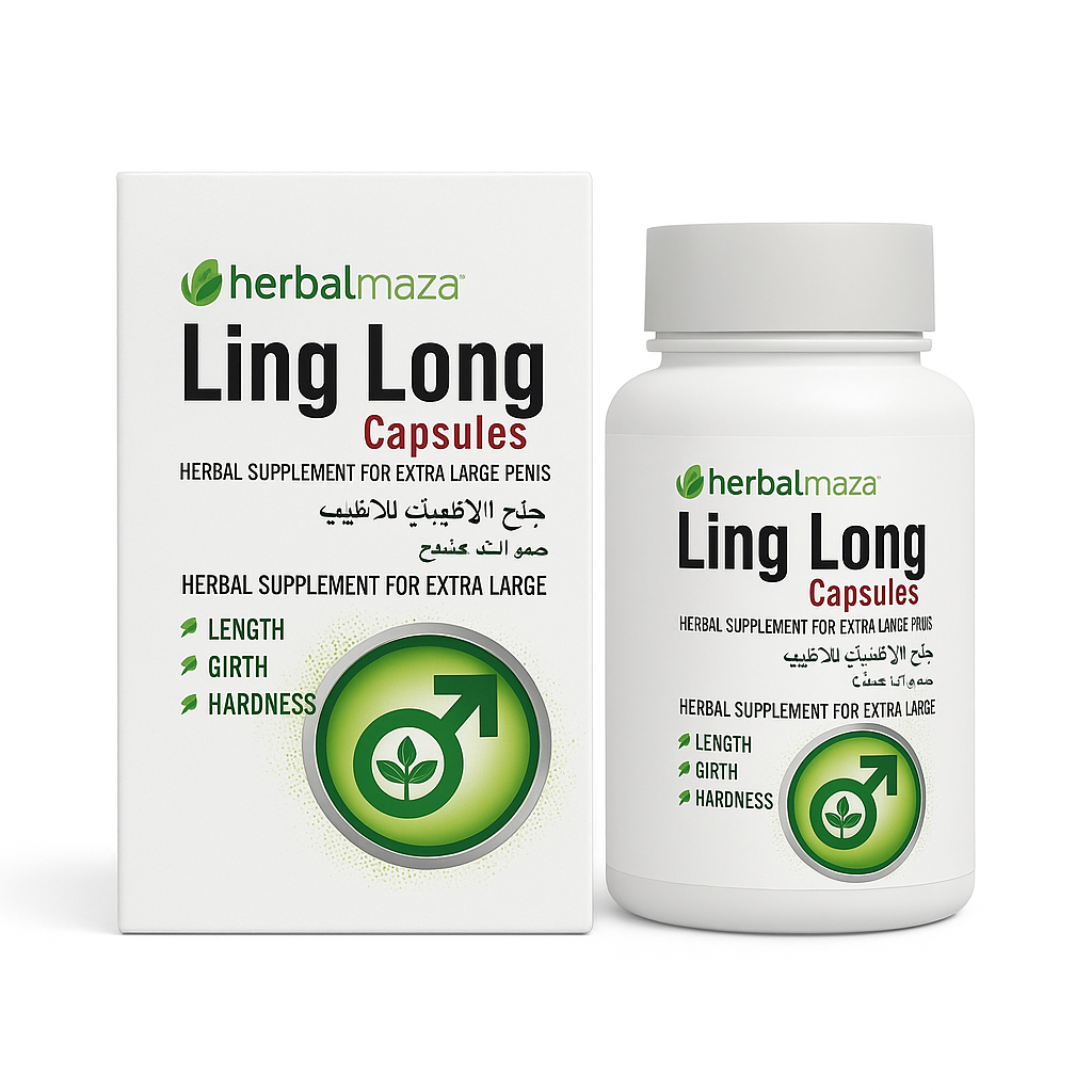 HerbalMaza Ling Long Capsules – Natural Energy & Performance Booster for Men (60 Caplets)